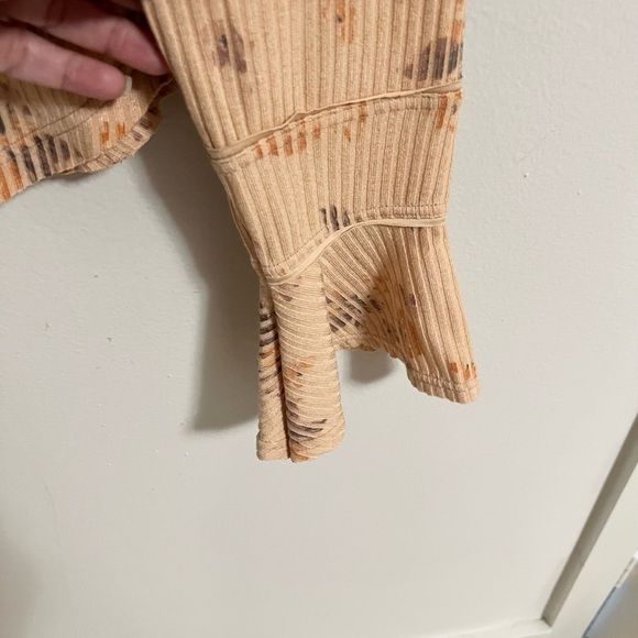 NWT Free People Layer Me Henley Peachy Combo - Picture 7 of 12